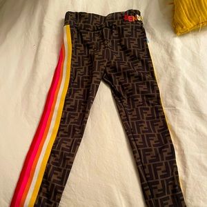 Girls Fendi Leggings-size 5a